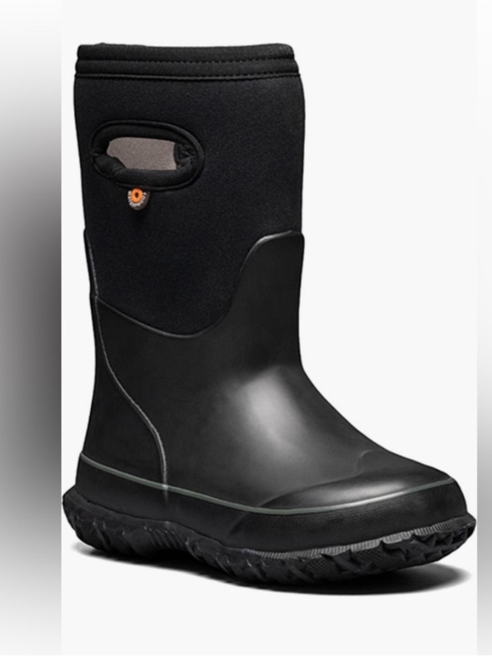 Bogs K Grasp Black Insulated Rain Boots Winter Boots Big Kid 3 Outdoors Gorpcore - Picture 11 of 11